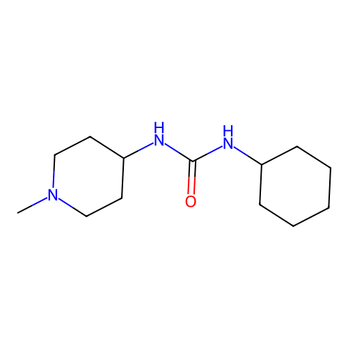 1-Cyclohexyl-3-(1-methylpiperidin-4-yl)urea structure