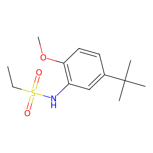 N-(5-tert-butyl-2-methoxyphenyl)ethanesulfonamide structure