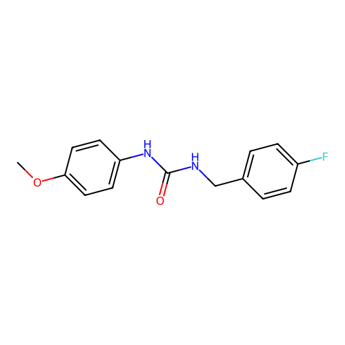 1-[(4-Fluorophenyl)methyl]-3-(4-methoxyphenyl)urea structure