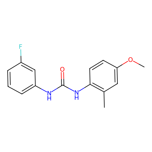 1-(3-Fluorophenyl)-3-(4-methoxy-2-methylphenyl)urea structure