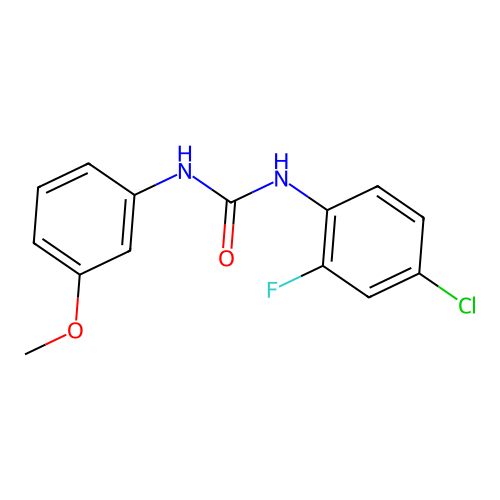 1-(4-Chloro-2-fluorophenyl)-3-(3-methoxyphenyl)urea structure