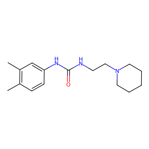 1-(3,4-Dimethylphenyl)-3-(2-piperidin-1-ylethyl)urea structure
