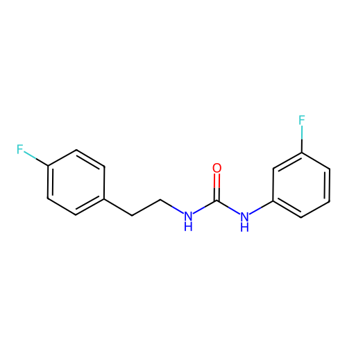 1-(3-Fluorophenyl)-3-[2-(4-fluorophenyl)ethyl]urea structure