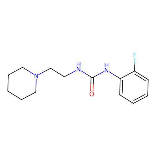 1-(2-Fluorophenyl)-3-(2-piperidin-1-ylethyl)urea structure