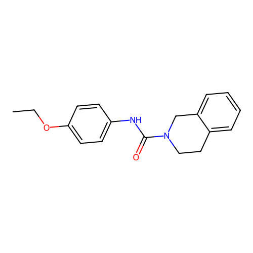 N-(4-ethoxyphenyl)-3,4-dihydro-1H-isoquinoline-2-carboxamide structure