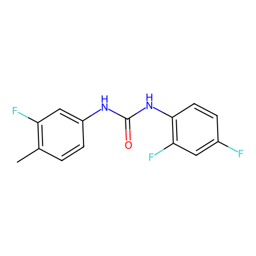 1-(2,4-Difluorophenyl)-3-(3-fluoro-4-methylphenyl)urea structure