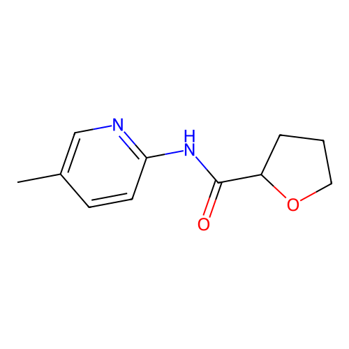 N-(5-methylpyridin-2-yl)oxolane-2-carboxamide structure