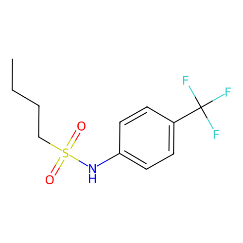 N-[4-(trifluoromethyl)phenyl]butane-1-sulfonamide structure