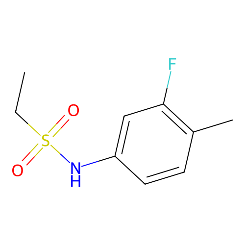 N-(3-fluoro-4-methylphenyl)ethanesulfonamide structure