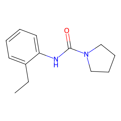 N-(2-ethylphenyl)pyrrolidine-1-carboxamide structure
