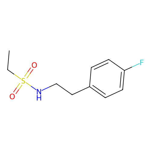 N-[2-(4-fluorophenyl)ethyl]ethanesulfonamide structure