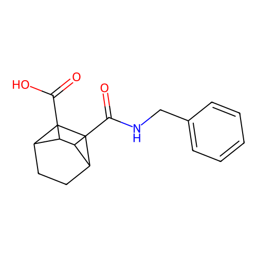 3-(Benzylcarbamoyl)bicyclo[2.2.2]octane-2-carboxylic acid structure
