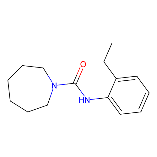 N-(2-ethylphenyl)azepane-1-carboxamide structure