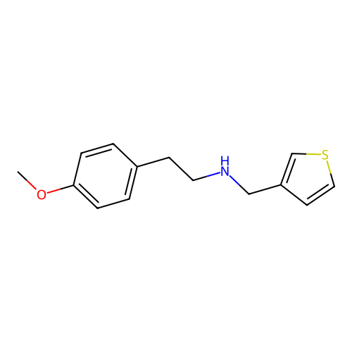 2-(4-methoxyphenyl)-N-(thiophen-3-ylmethyl)ethanamine structure