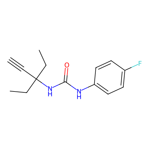 1-(3-Ethylpent-1-yn-3-yl)-3-(4-fluorophenyl)urea structure