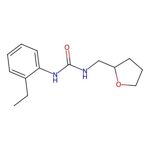 1-(2-Ethylphenyl)-3-(oxolan-2-ylmethyl)urea structure