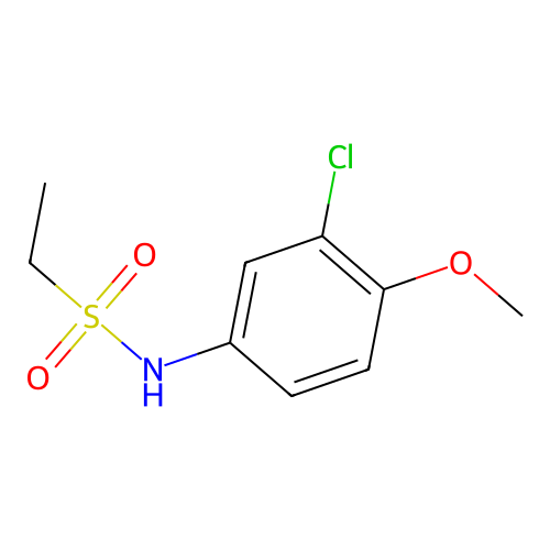N-(3-chloro-4-methoxyphenyl)ethanesulfonamide structure