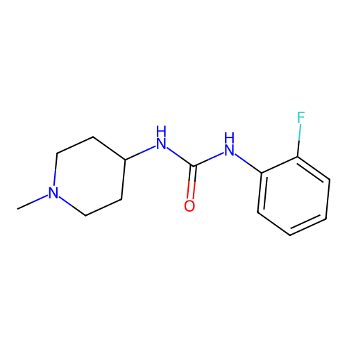 1-(2-Fluorophenyl)-3-(1-methylpiperidin-4-yl)urea structure