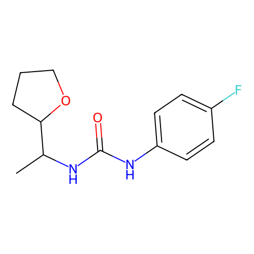 1-(4-Fluorophenyl)-3-[1-(oxolan-2-yl)ethyl]urea structure