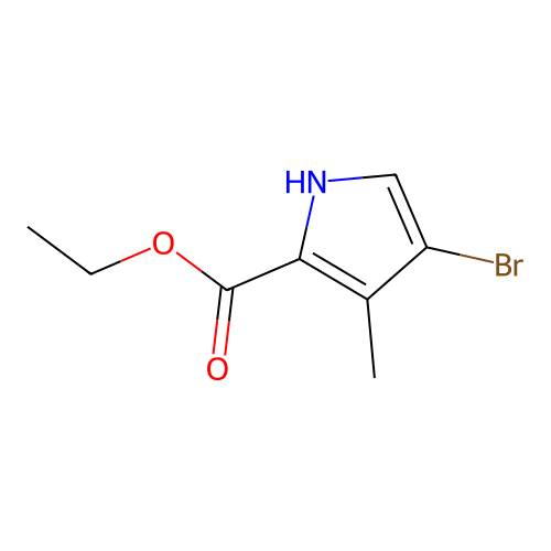 ethyl 4-bromo-3-methyl-1H-pyrrole-2-carboxylate structure