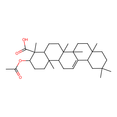 alpha-Boswellic acid acetate structure