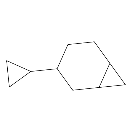 Bicyclo(4.1.0)heptane, 3-cyclopropyl- structure