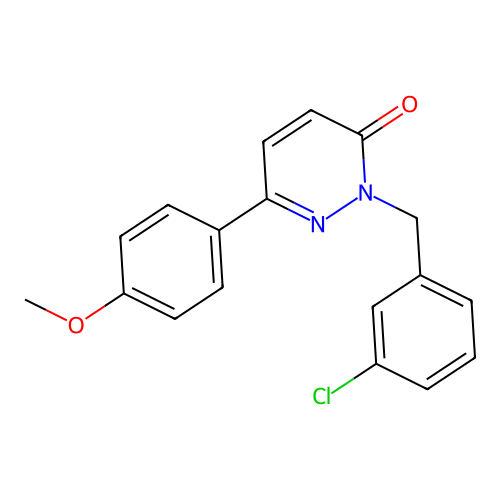 2-(3-chlorobenzyl)-6-(4-methoxyphenyl)pyridazin-3(2H)-one structure