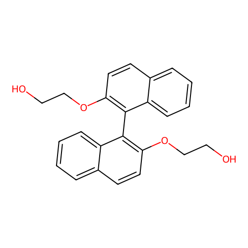 2-[1-[2-(2-Hydroxyethoxy)naphthalen-1-yl]naphthalen-2-yl]oxyethanol structure