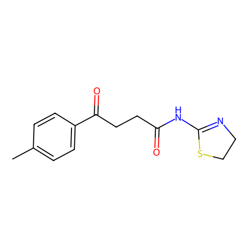 N-(4,5-dihydro-1,3-thiazol-2-yl)-4-(4-methylphenyl)-4-oxobutanamide structure