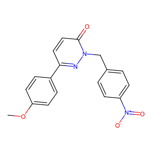6-(4-methoxyphenyl)-2-(4-nitrobenzyl)pyridazin-3(2H)-one structure