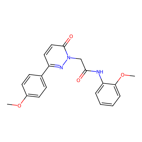 N-(2-methoxyphenyl)-2-[3-(4-methoxyphenyl)-6-oxopyridazin-1(6H)-yl]acetamide structure