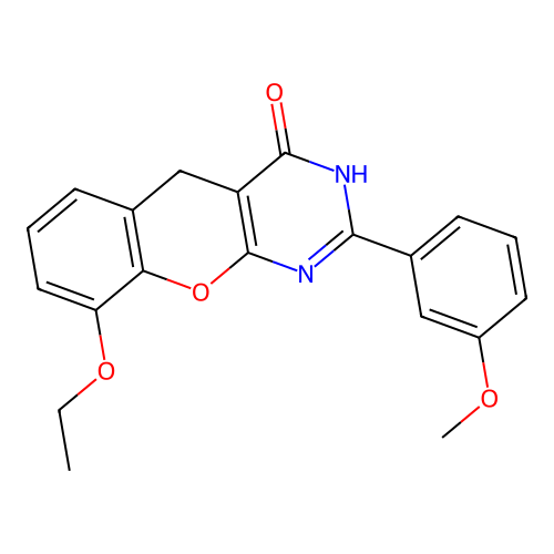 9-ethoxy-2-(3-methoxyphenyl)-3H-chromeno[2,3-d]pyrimidin-4(5H)-one structure