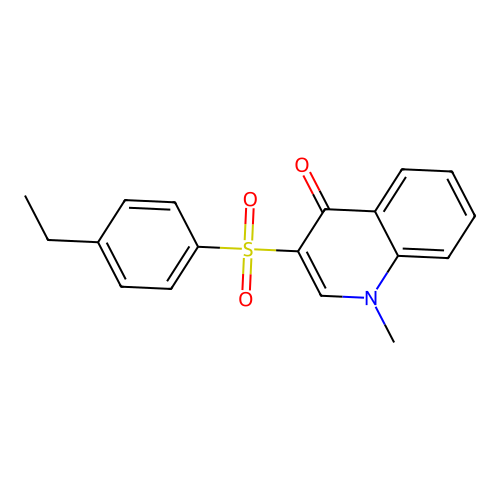 3-(4-Ethylphenyl)sulfonyl-1-methylquinolin-4-one structure