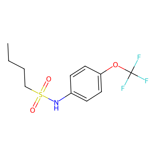 N-[4-(trifluoromethoxy)phenyl]butane-1-sulfonamide structure
