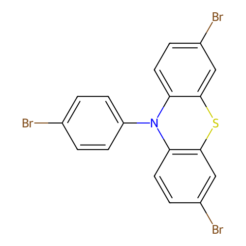 10H-phenothiazine, 3,7-dibromo-10-(4-bromophenyl)- structure