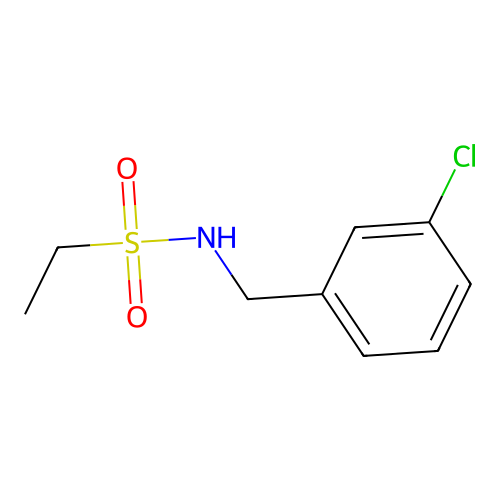 N-[(3-chlorophenyl)methyl]ethanesulfonamide structure