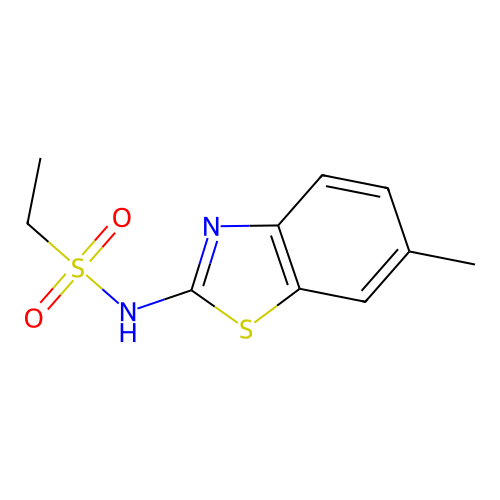 N-(6-methyl-1,3-benzothiazol-2-yl)ethanesulfonamide structure