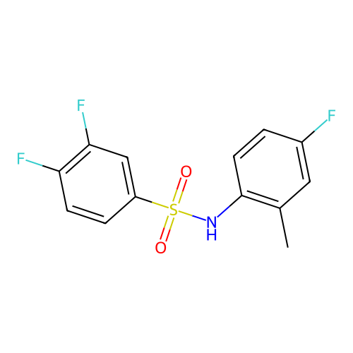 3,4-difluoro-N-(4-fluoro-2-methylphenyl)benzenesulfonamide structure