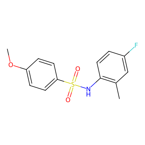 N-(4-fluoro-2-methylphenyl)-4-methoxybenzenesulfonamide structure