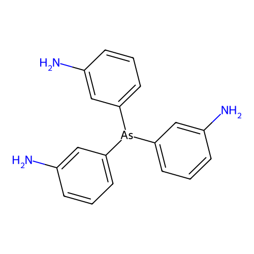 3-Bis(3-aminophenyl)arsanylaniline structure