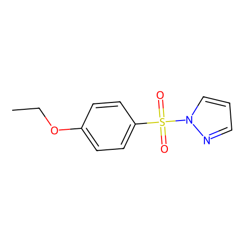1-(4-Ethoxyphenyl)sulfonylpyrazole structure