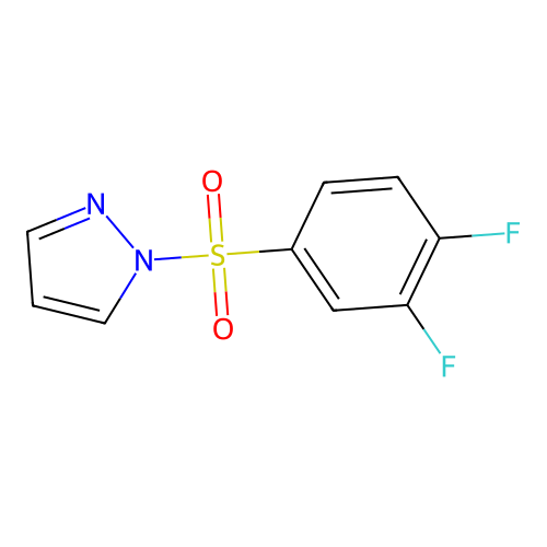 1-(3,4-Difluorophenyl)sulfonylpyrazole structure