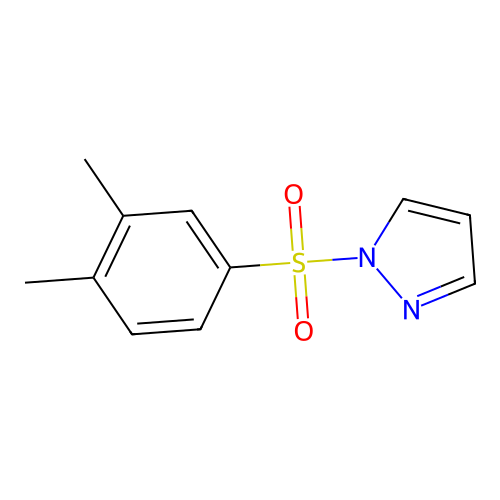 1-[(3,4-dimethylphenyl)sulfonyl]-1H-pyrazole structure