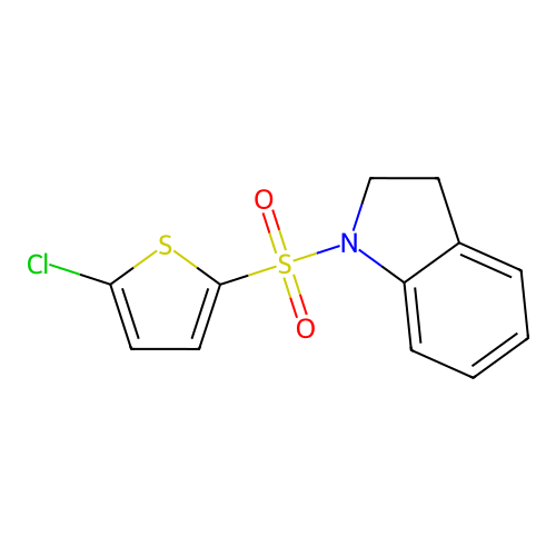 1-(5-Chlorothiophen-2-yl)sulfonyl-2,3-dihydroindole structure