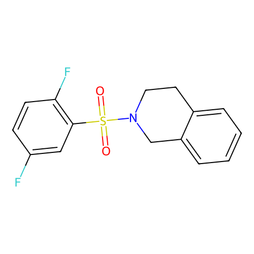 2-(2,5-difluorophenyl)sulfonyl-3,4-dihydro-1H-isoquinoline structure