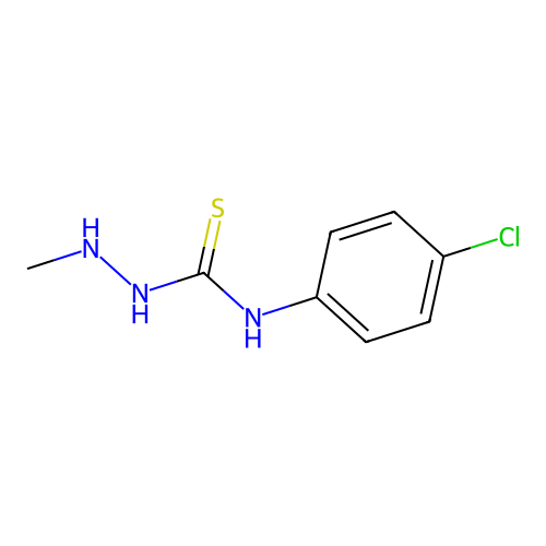 Hydrazinecarbothioamide, N-(4-chlorophenyl)-2-methyl- structure