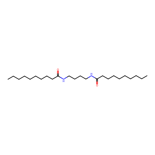 Decanamide, N,N'-1,4-butanediylbis- structure