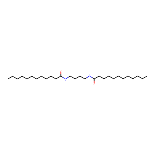 Dodecanamide, N,N'-1,4-butanediylbis- structure