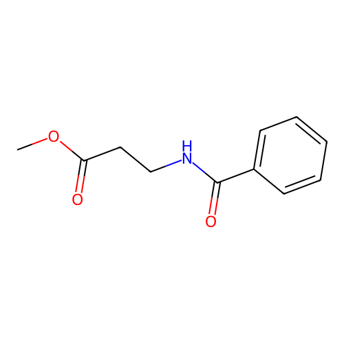 N-Benzoyl-beta-alanine Methyl Ester structure