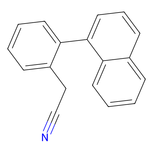 [2-(Naphthalen-1-yl)phenyl]acetonitrile structure